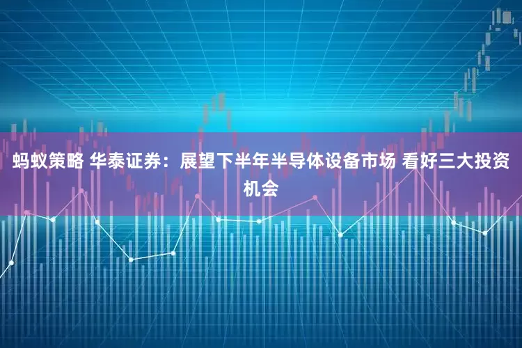 蚂蚁策略 华泰证券：展望下半年半导体设备市场 看好三大投资机会