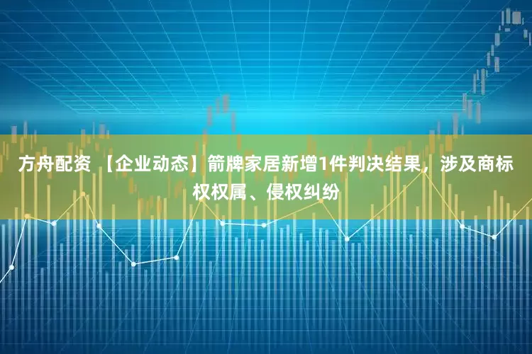 方舟配资 【企业动态】箭牌家居新增1件判决结果，涉及商标权权属、侵权纠纷
