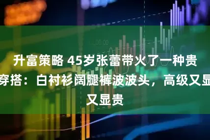 升富策略 45岁张蕾带火了一种贵妇穿搭：白衬衫阔腿裤波波头，高级又显贵